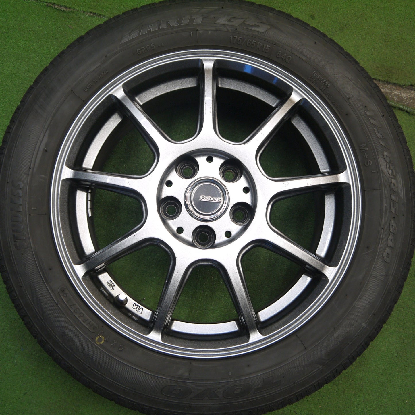 4本価格★シエンタ 等 175/65R15 スタッドレス トーヨー ガリット G5 G.speed Gスピード 15インチ PCD100/5H★5052604Hス