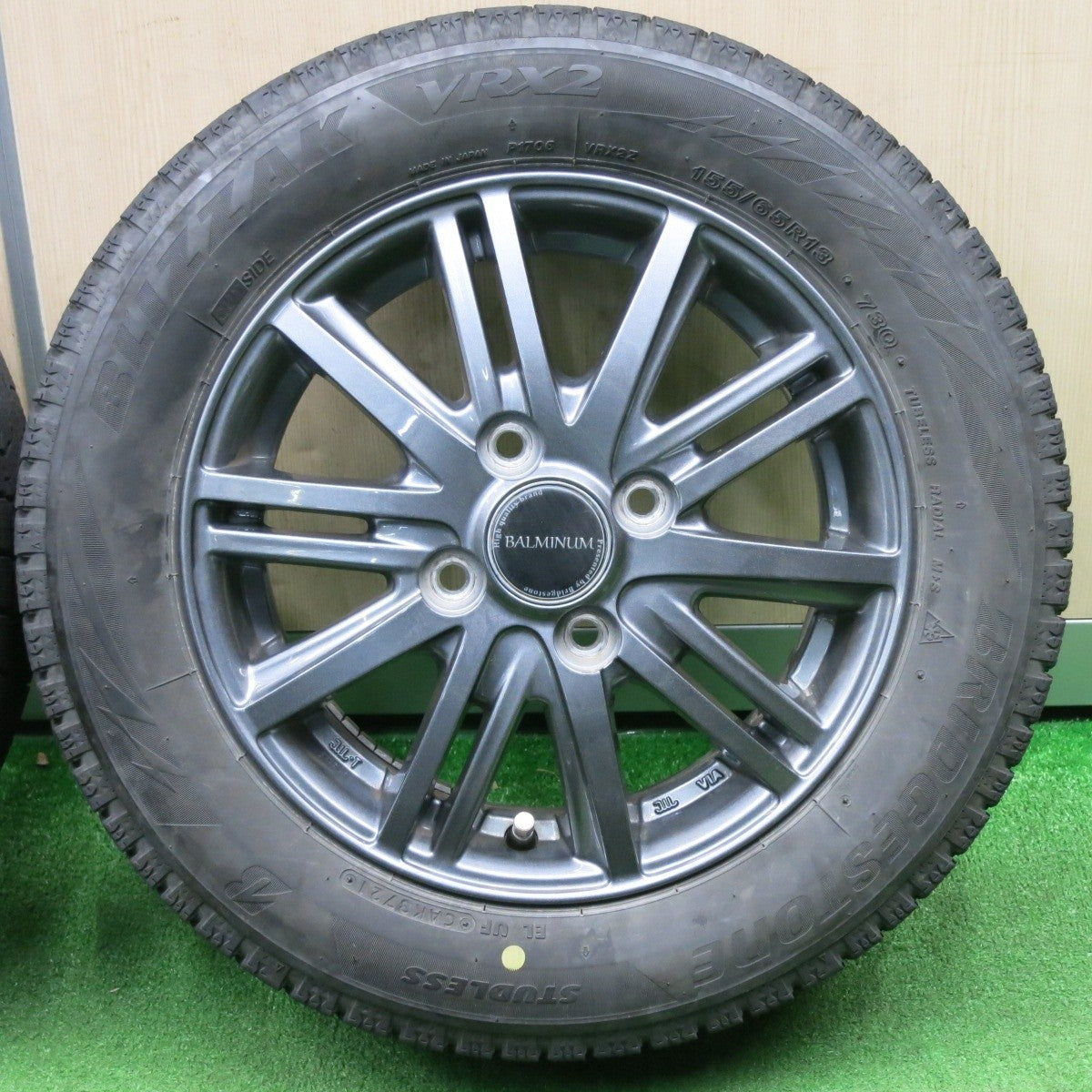 4本価格!21年★スタッドレス 155/65R13 ブリヂストン ブリザック VRX2 BALMINUM バルミナ 13インチ PCD100/4H★5010409NJス