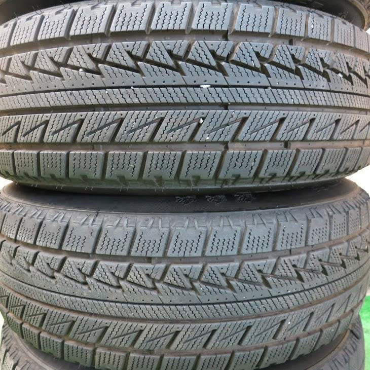 バリ溝!21年!ほぼ10分★スタッドレス 205/65R15 グリンランダー L-SNOW96 TOPY スチール ホイール 15インチ PCD114.3/5H★3090801ヒス