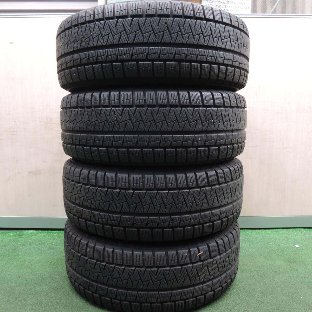 バリ溝!8.5分★スタッドレス 215/60R17 ピレリ アイスアシンメトリコ プラス VERTEC VR-5 MANARAY PCD114.3/5H★4021710HAス
