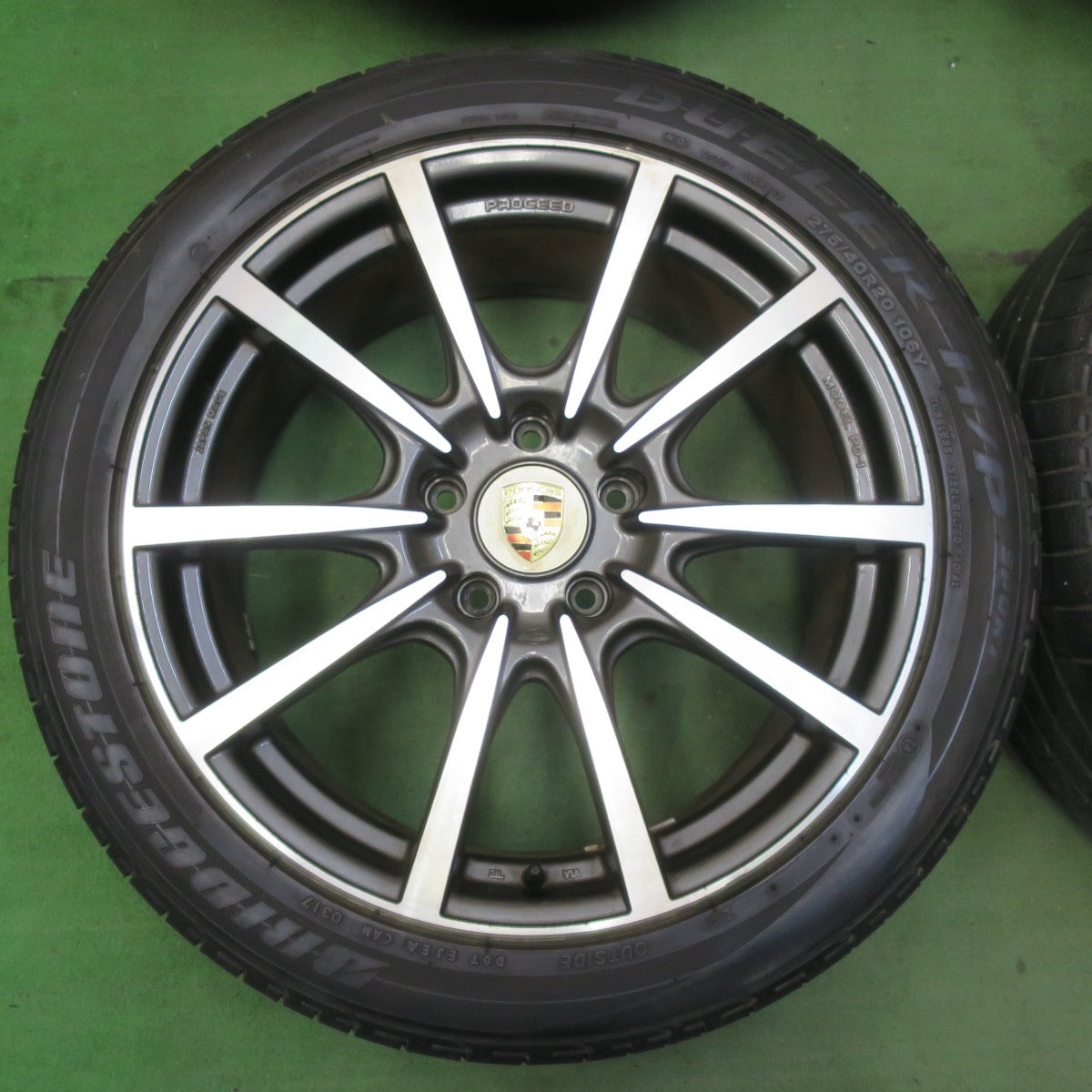 バリ溝!8.5分★ポルシェ カイエン 等 PROCEED MODEL PD-1 275/40R20 ブリヂストン デューラー H/P SPORT プロシード 20インチ PCD130/5H★5070203イノ