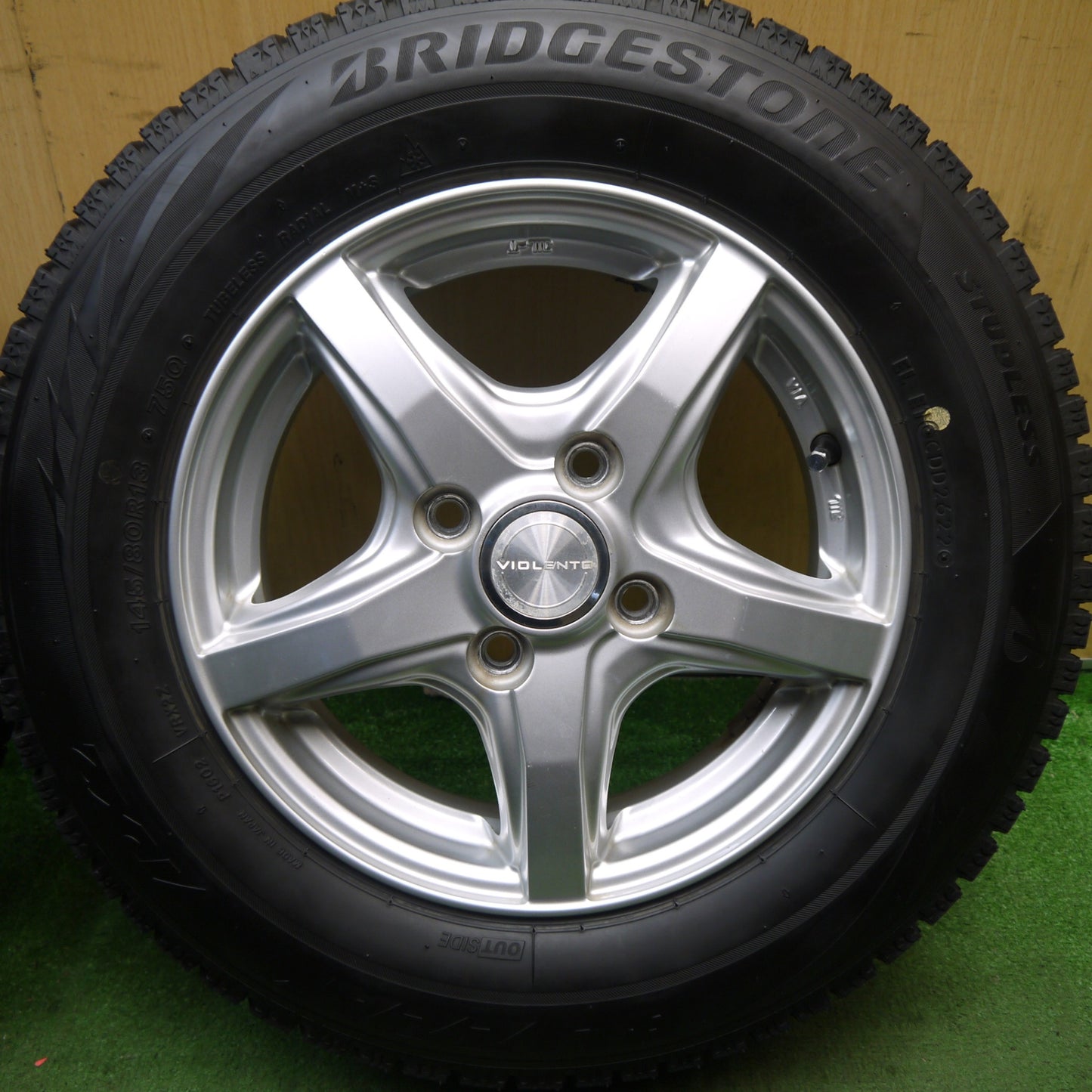 4本価格!22年★スタッドレス 145/80R13 ブリヂストン ブリザック VRX2 VIOLENTO JS ヴィオレント 13インチ PCD100/4H★5090101Hス