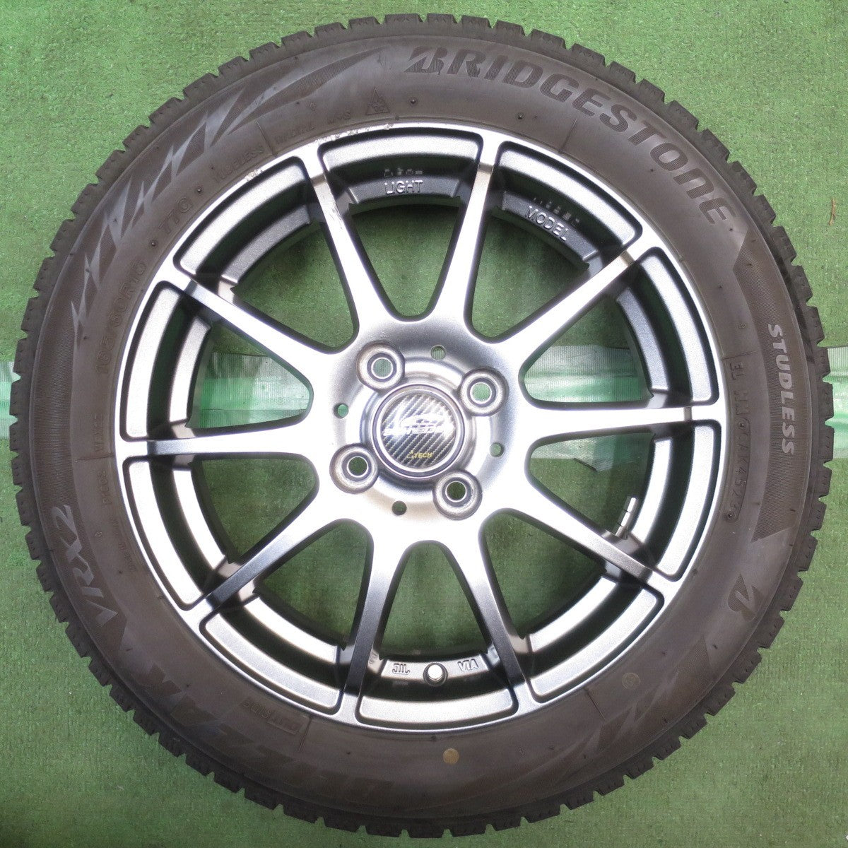 バリ溝!23年!8.5分◎スタッドレス 165/60R15 ブリヂストン ブリザック VRX2 SCHNEIDER シュナイダー 15インチ ハスラー 等 PCD100/4H◎6101205NJス