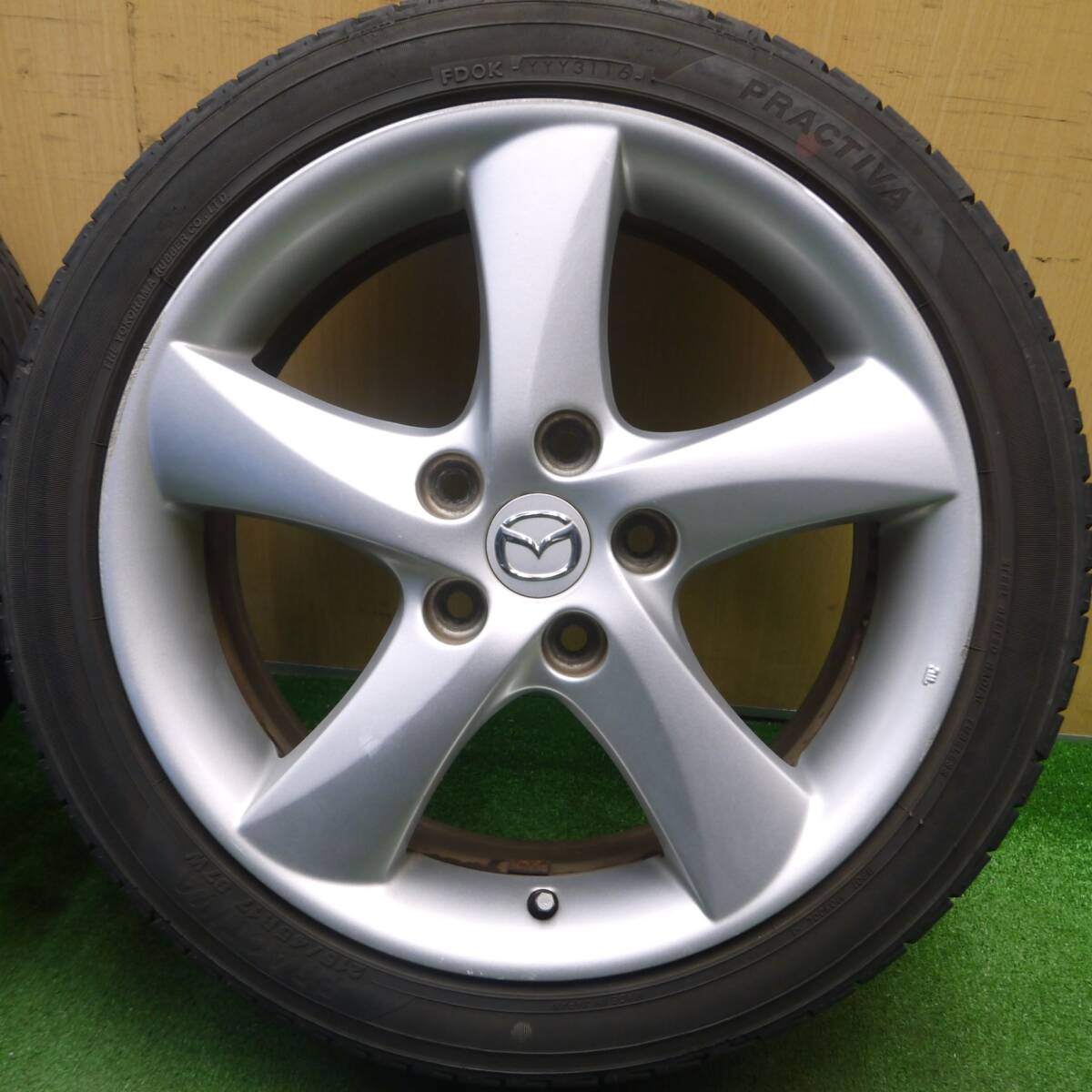 4本価格★マツダ アテンザ 純正 215/45R17 プラクティバ ヨコハマ製 17インチ PCD114.3/5H★5013101Hノ