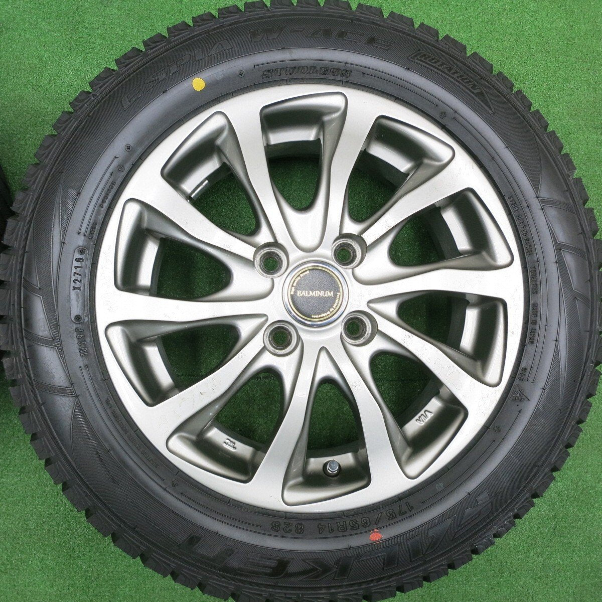 超バリ溝!ほぼ10分★スタッドレス 175/65R14 ファルケン エスピア W-ACE BALMINUM バルミナ 14インチ PCD100/4H★4112801HAス