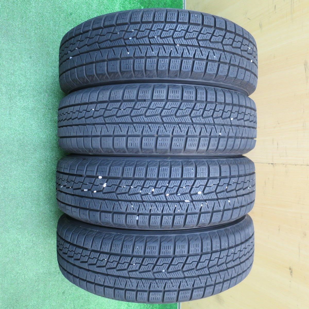 バリ溝!21年!9.5分★スタッドレス 155/65R14 ヨコハマ アイスガード iG70 RiZLEY ライツレー 14インチ PCD100/4H★5110706NJス
