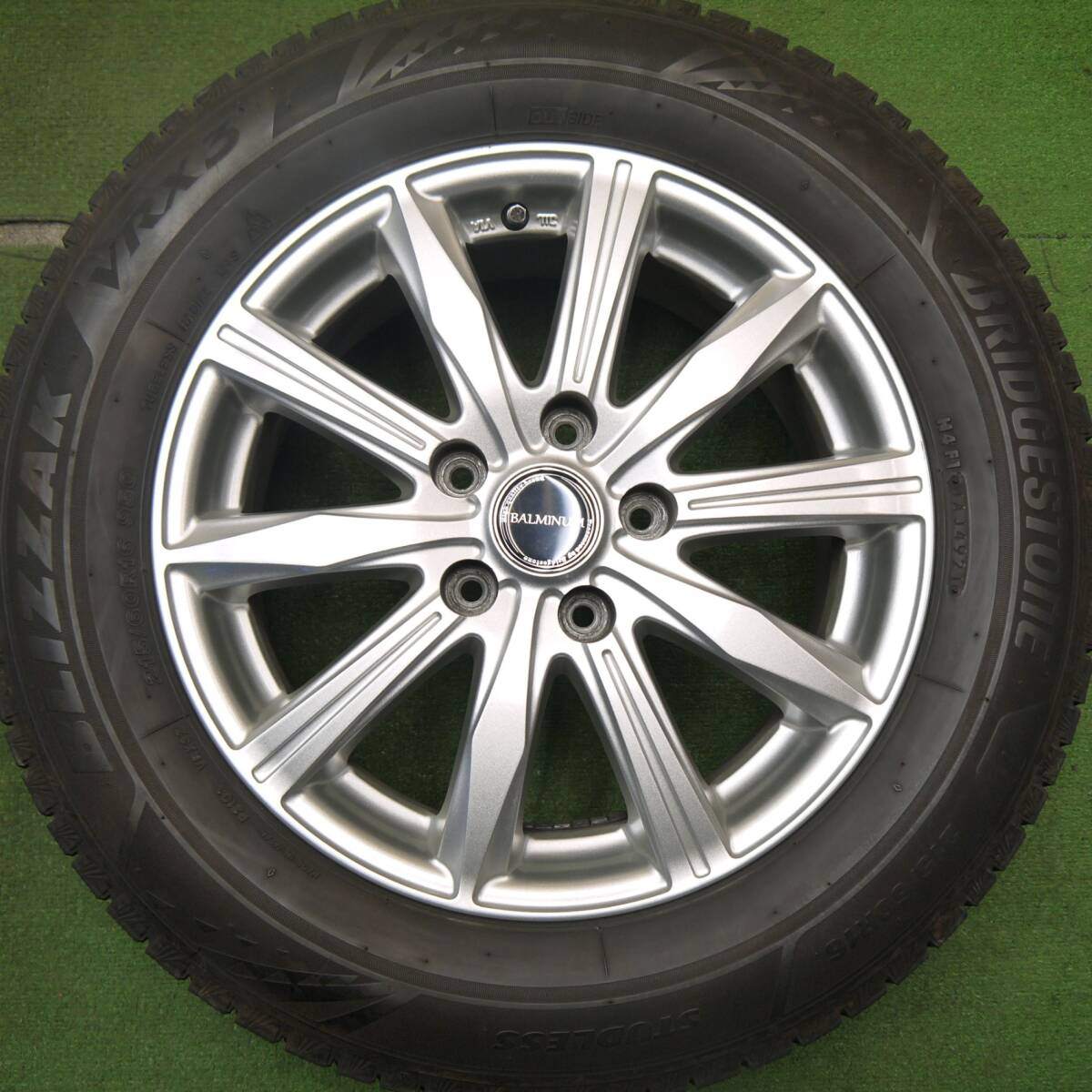 キレイ!21年★スタッドレス 215/60R16 ブリヂストン ブリザック VRX3 BALMINUM バルミナ 16インチ PCD114.3/5H★5033111Hス