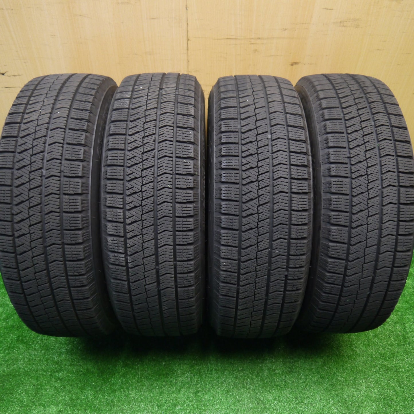 バリ溝!22年!キレイ!9分★スタッドレス 195/65R15 ブリヂストン ブリザック VRX2 DUFACT デュファクト 15インチ PCD114.3/5H★5101002Hス
