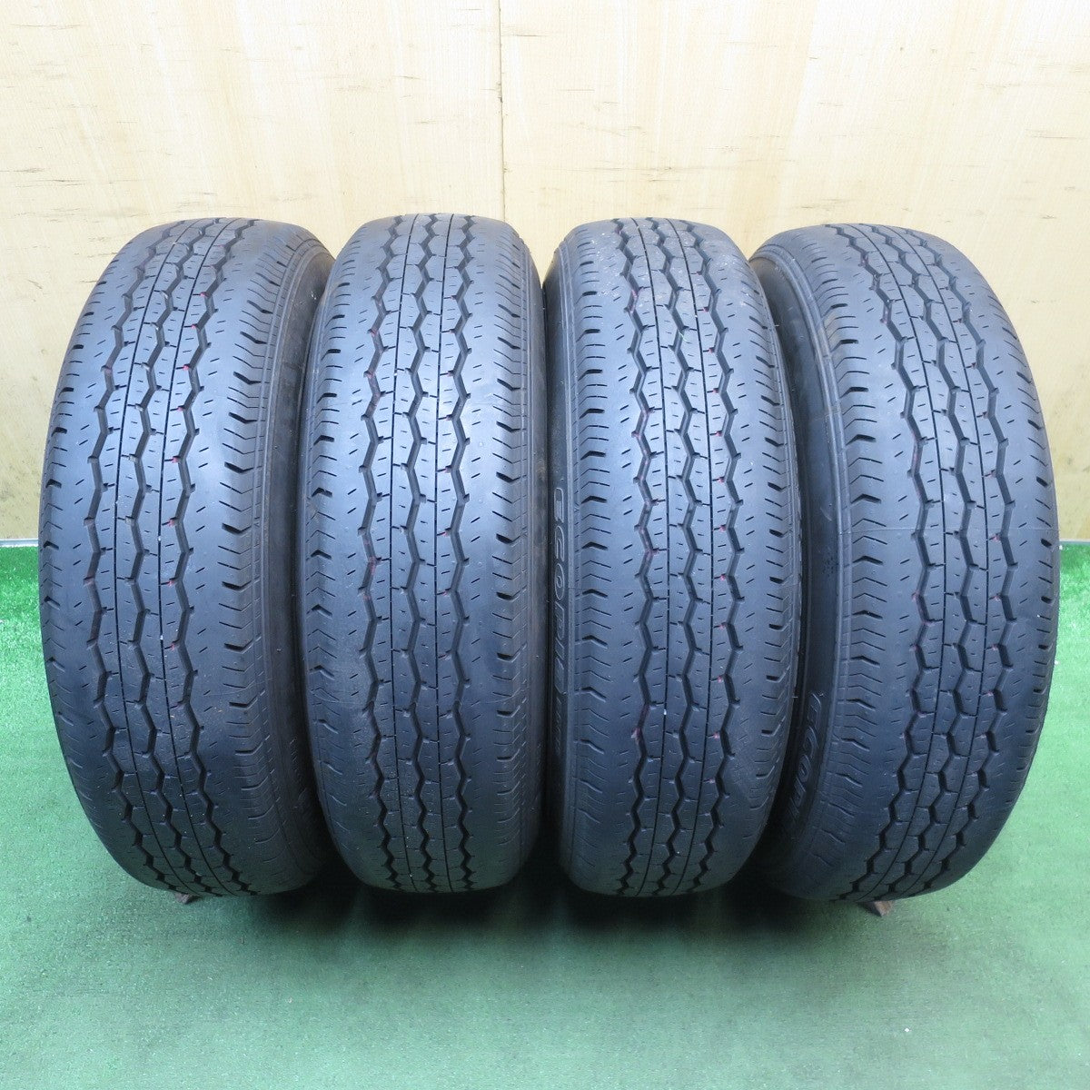 新車外し!26年◎トヨタ ハイエース 純正 スチール 195/80R15 107/105S ブリヂストン エコピア RD613 15インチ PCD139.7/6H◎6091912NJノ