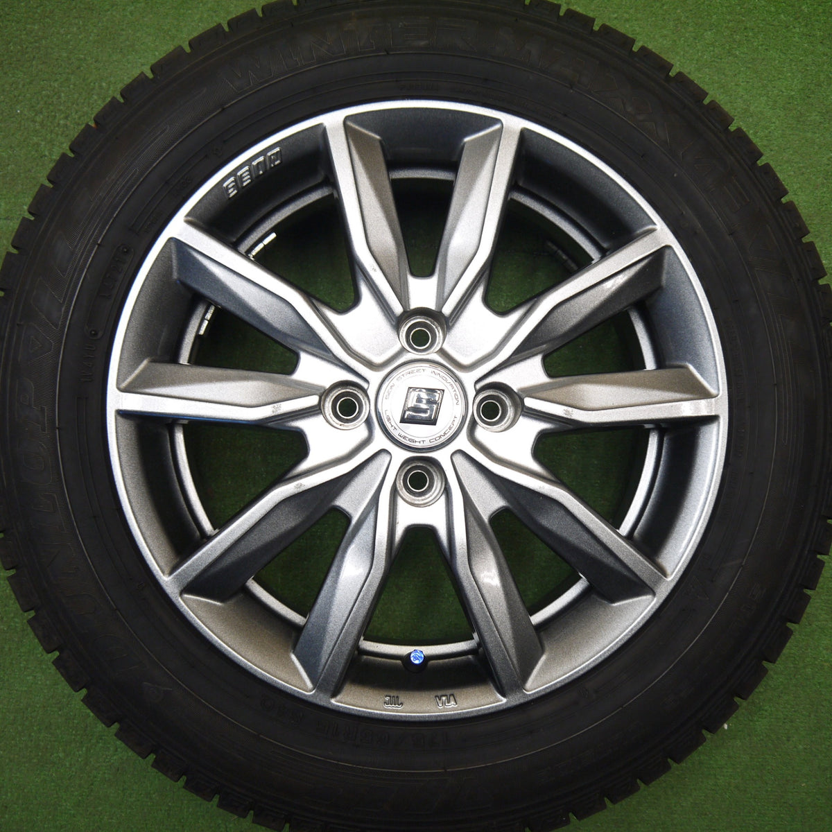 バリ溝!キレイ!9分★スタッドレス 175/65R15 ダンロップ ウインターマックス 03 SEIN SV ザイン 15インチ PCD100/4H★6013006Hス