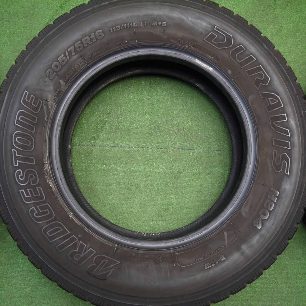 バリ溝!21年!9分!6本★トラック バス タイヤ 205/75R16 113/111L ブリヂストン デュラビス M804 ミックス オールシーズン 16インチ★5121504Hノタ