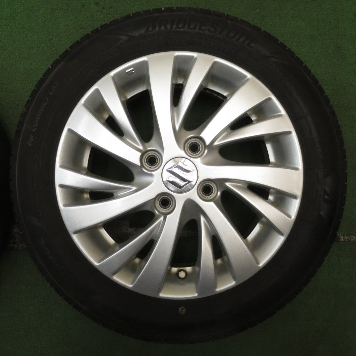 バリ溝!21年!キレイ!8.5分★スズキ スペーシア 純正 155/65R14 ブリヂストン エコピア NH200C 14インチ PCD100/4H★5072905NJノ