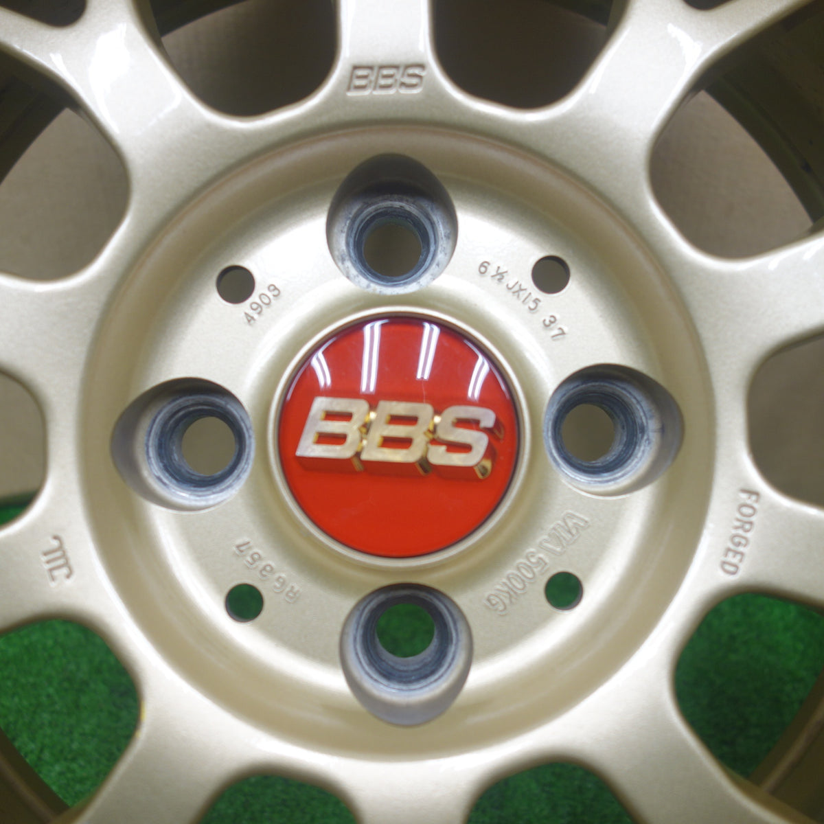 キレイ★BBS RG357 鍛造 15インチ ホイール 15×6.5J PCD100/4H★6010905KTホ