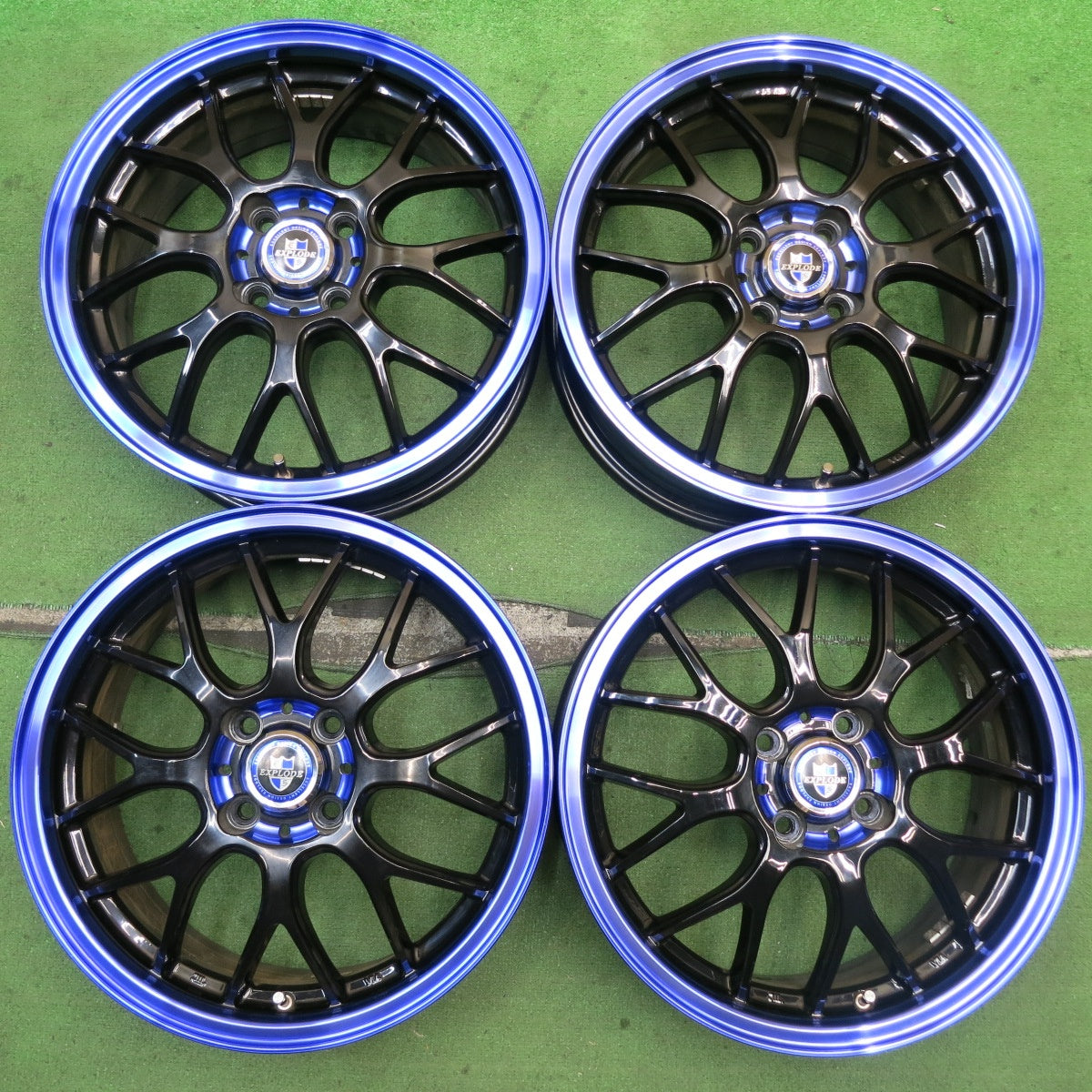キレイ★EXPLODE RBM 16インチ ホイール エクスプラウド 16×6J PCD100/4H★5081512HAホ