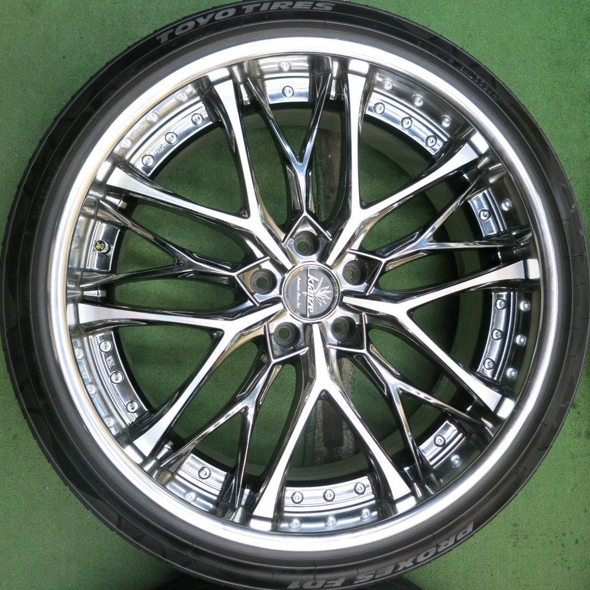 バリ溝!24年!キレイ!9.5分★kranze WEAVAL 245/35R21 トーヨー プロクセス FD1 21インチ クレンツェ ウィーバル PCD114.3/5H★5091406HAノ