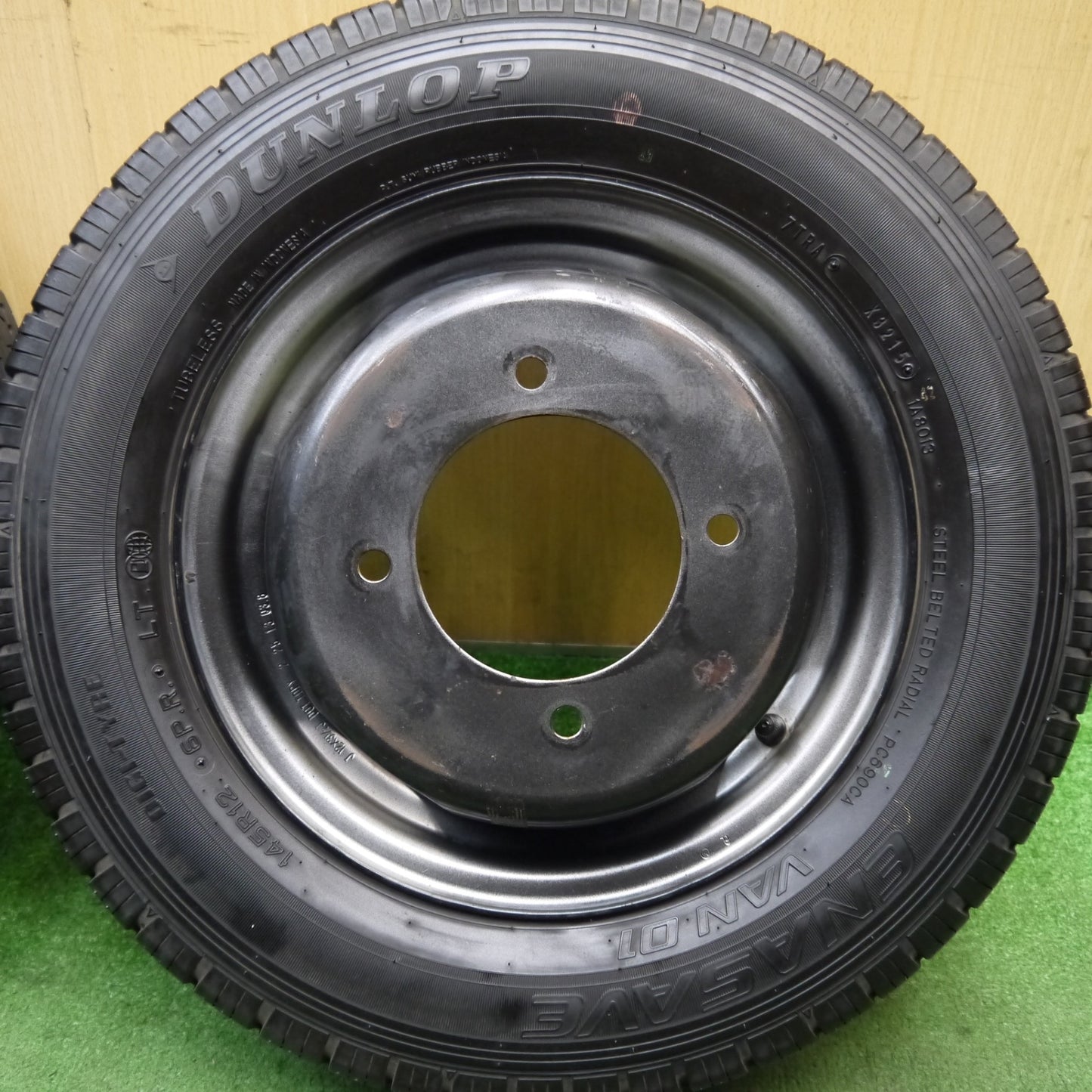 4本価格★トラック 145R12 6PR ダンロップ エナセーブ VAN01 TOPY スチール 12インチ PCD150/4H★5071503Hノ
