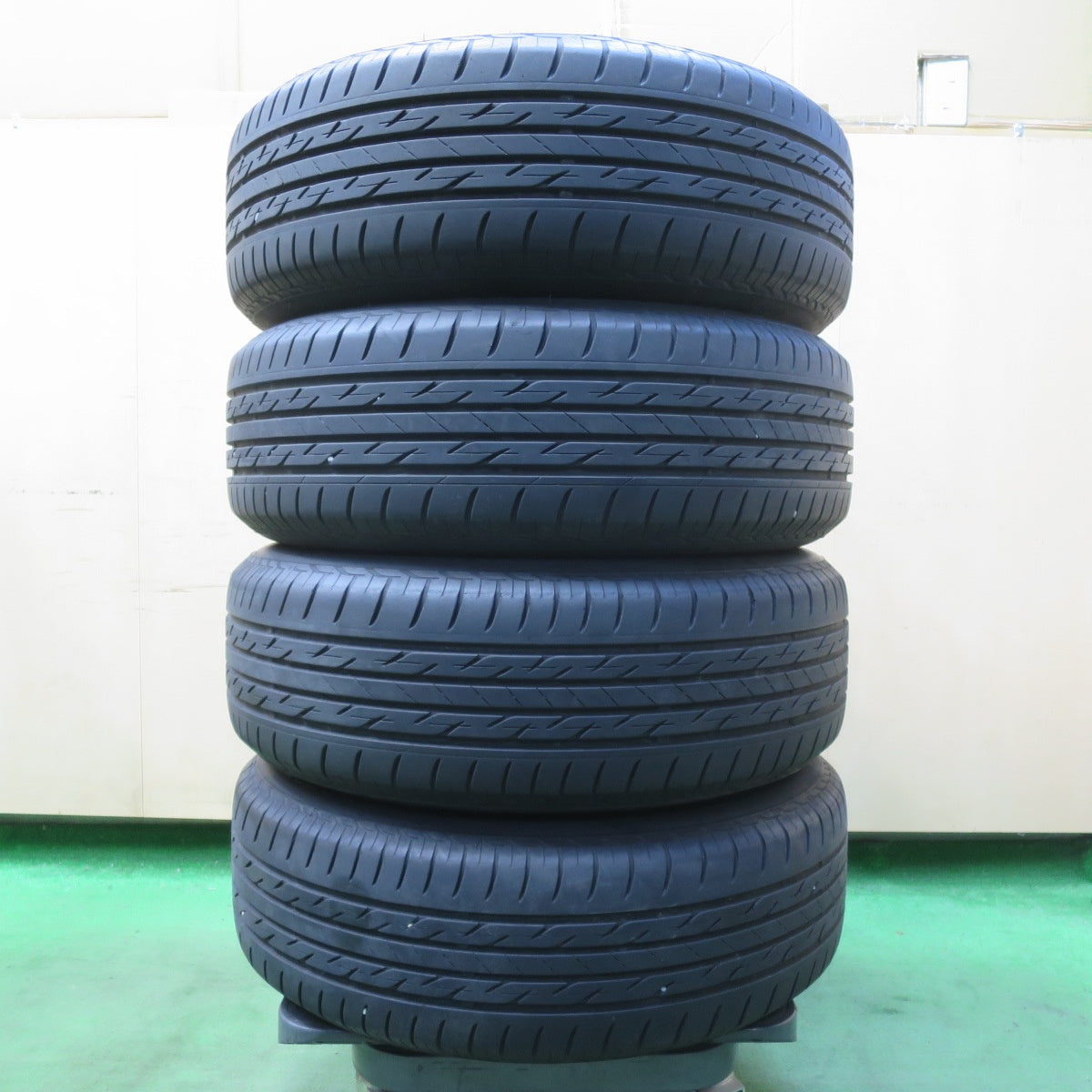 バリ溝!21年!キレイ!9.5分★プリウス 等 195/65R15 ブリヂストン ネクストリー エコピア Version DR Circlar 共豊 サーキュラー バージョンDR 15インチ PCD100/5H★5060504イノ