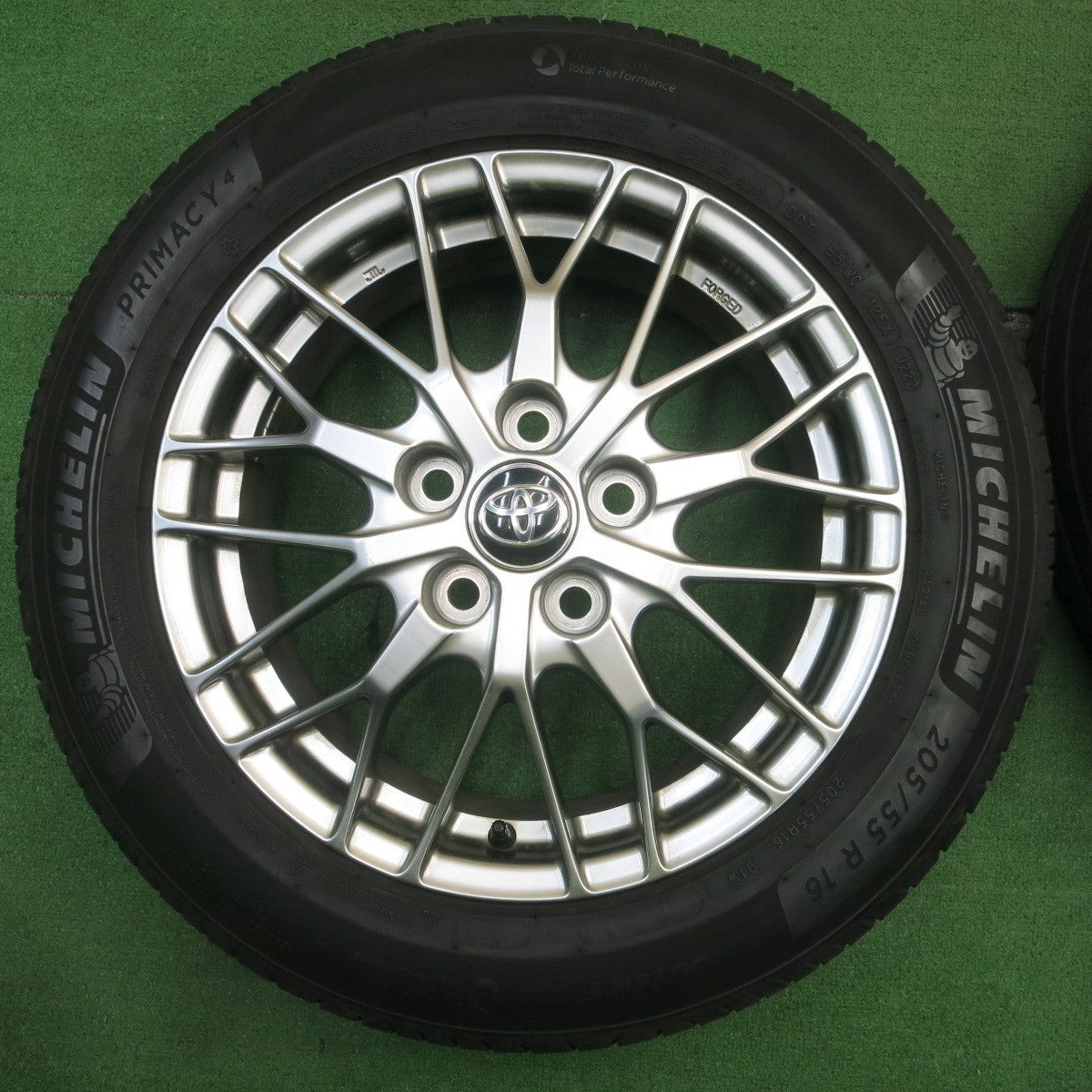 バリ溝!23年!キレイ!9.5分★トヨタ 80系 ノア ヴォクシー 純正 BBS 205/55R16 ミシュラン プライマシー4 ブリヂストン プレイズ PX-RV2 16インチ PCD114.3/5H★5051802NJノ