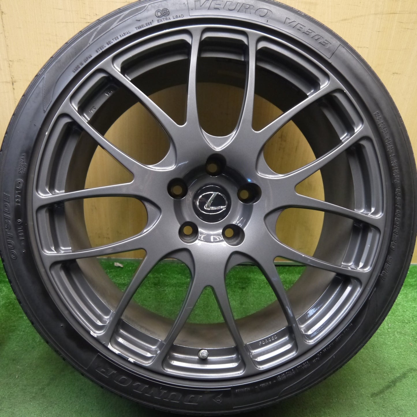 4本価格★レクサス LS 等 TRD TAN-EI-SYA 鍛造 245/40R20 ダンロップ VEURO VE303 20インチ PCD120/5H★5090203Hノ