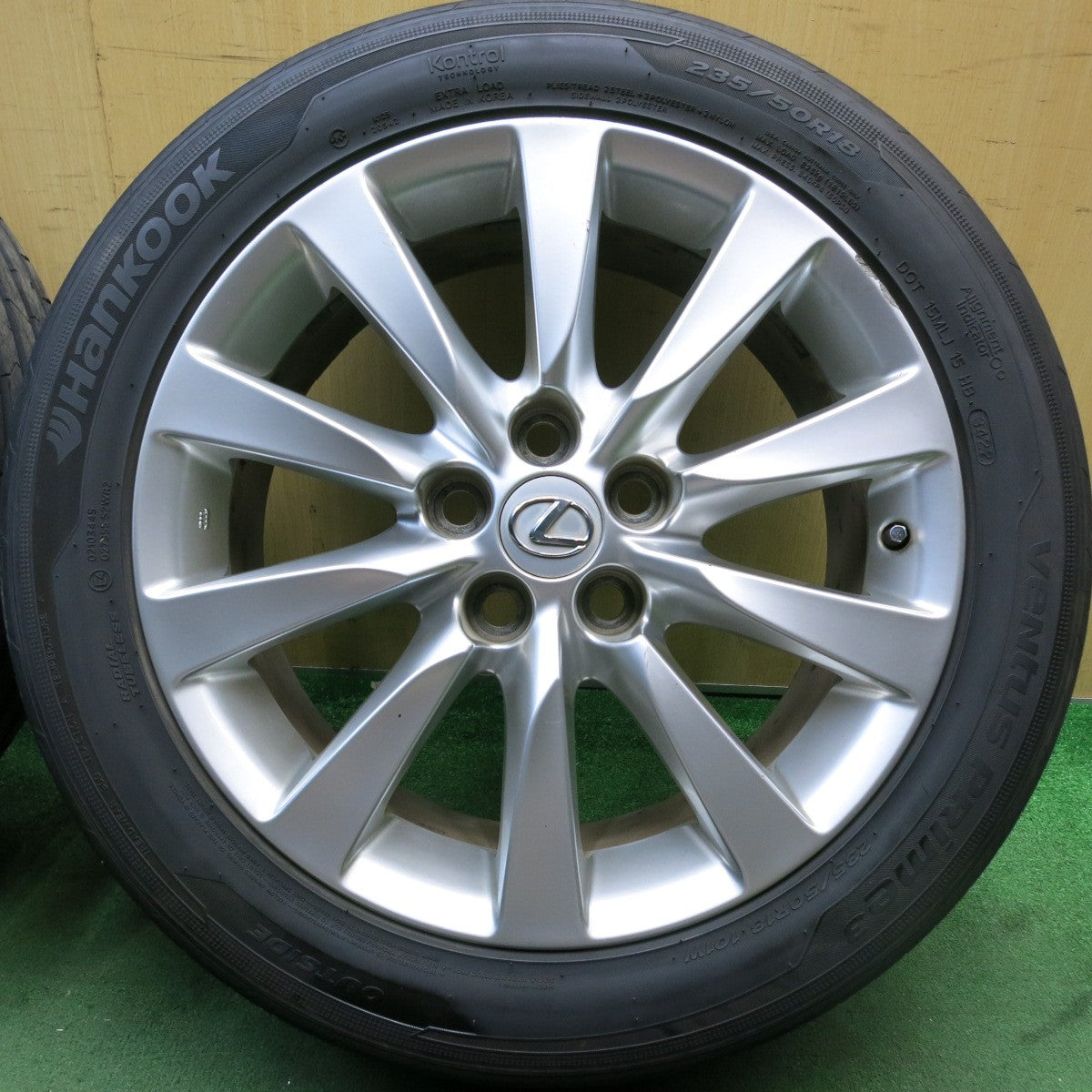 バリ溝!22年!9.5分★レクサス LS 純正 235/50R18 ハンコック ベンタス プライム3 18インチ PCD120/5H★5092807HAノ
