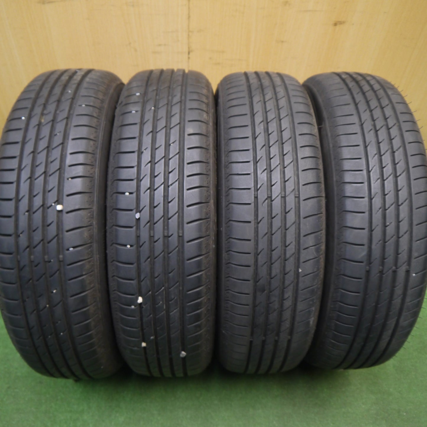 バリ溝!25年!8.5分★155/65R14 マックストレック MAXIMUS M2 スチール ホイール 14インチ PCD100/4H★6011305Hノ