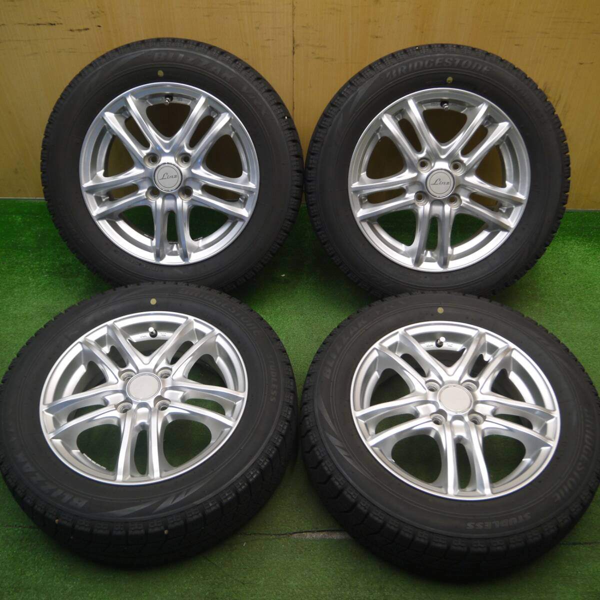 キレイ★スタッドレス 165/65R14 ブリヂストン ブリザック VRX Linz 14インチ ソリオ ハスラー 等 PCD100/4H★5021412Hス