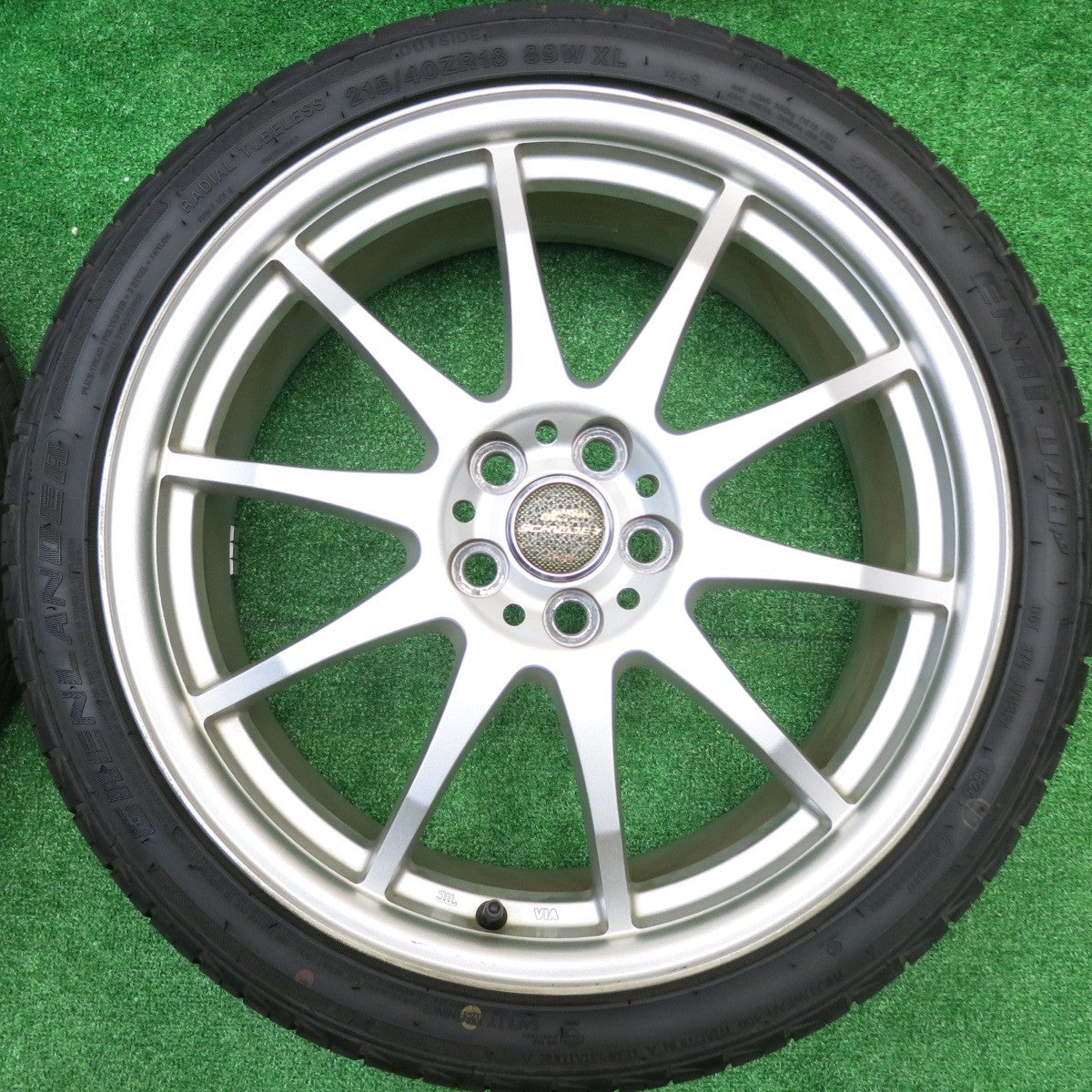 超バリ溝!24年!ほぼ10分★プリウス 等 215/40R18 グリンランダー ENRI U08 SCHNEIDER ATECH シュナイダー 18インチ PCD100/5H★5101202HAノ