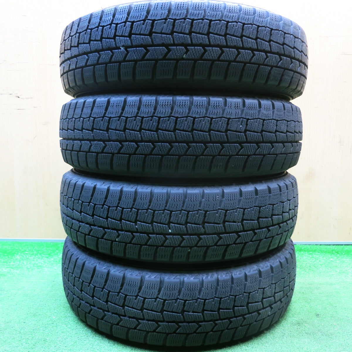 キレイ!22年★日産 デイズ 純正 スチール 155/65R14 スタッドレス ダンロップ ウインターマックス WM02 14インチ PCD100/4H★5123107HAス