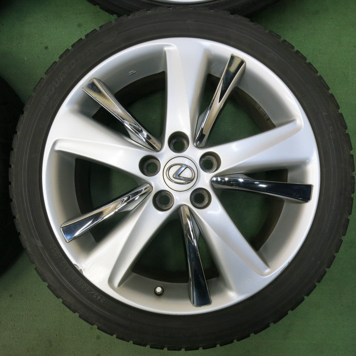 センサー付き!4本★レクサス GS 純正 245/40R18 スタッドレス ヨコハマ アイスガード iG50 プラス 18インチ PCD114.3/5H★5062606SYス