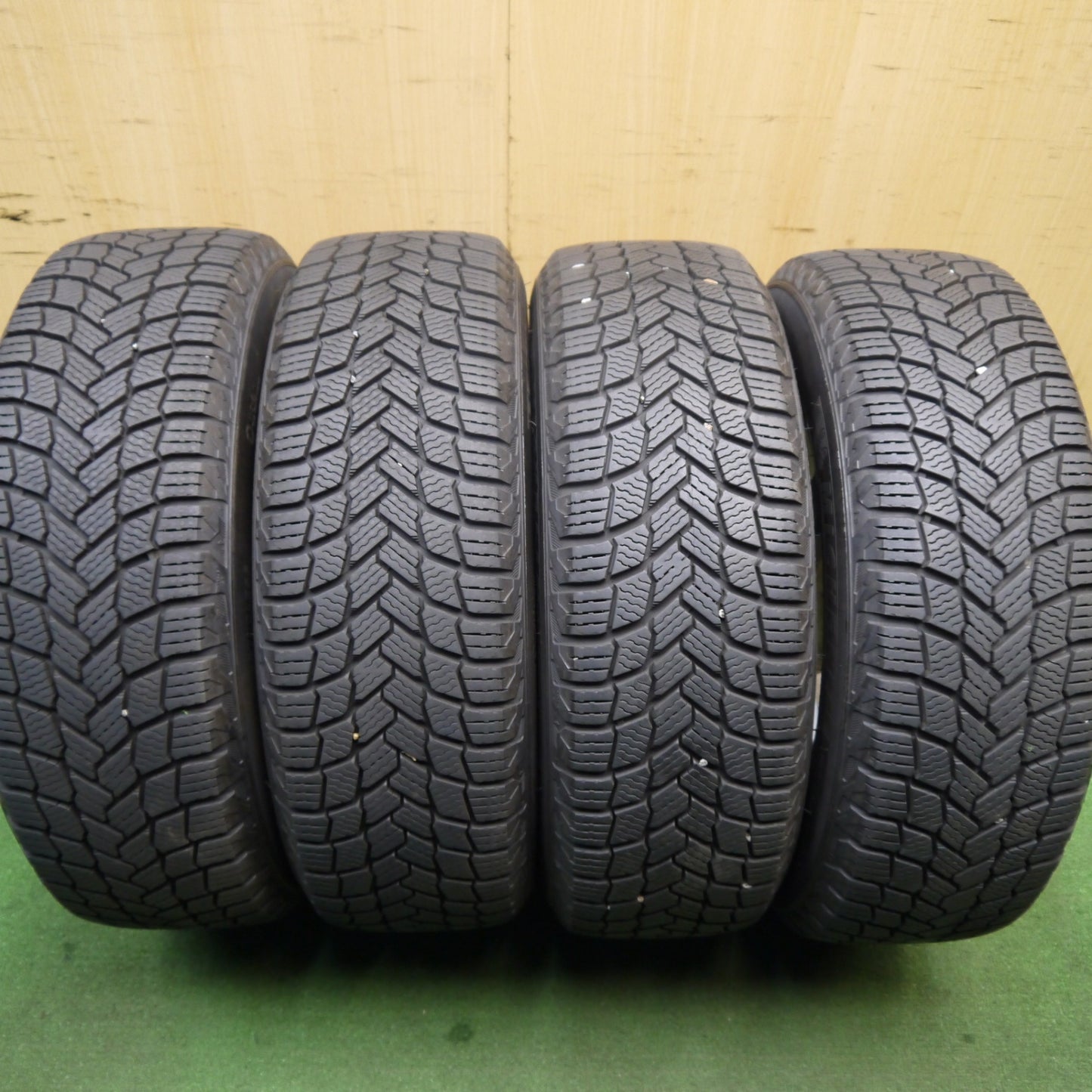 超バリ溝!22年!ほぼ10分★スタッドレス 195/65R15 ミシュラン X-ICE SNOW JOKER ジョーカー 15インチ PCD100 114.3/5H マルチ★5050707Hス