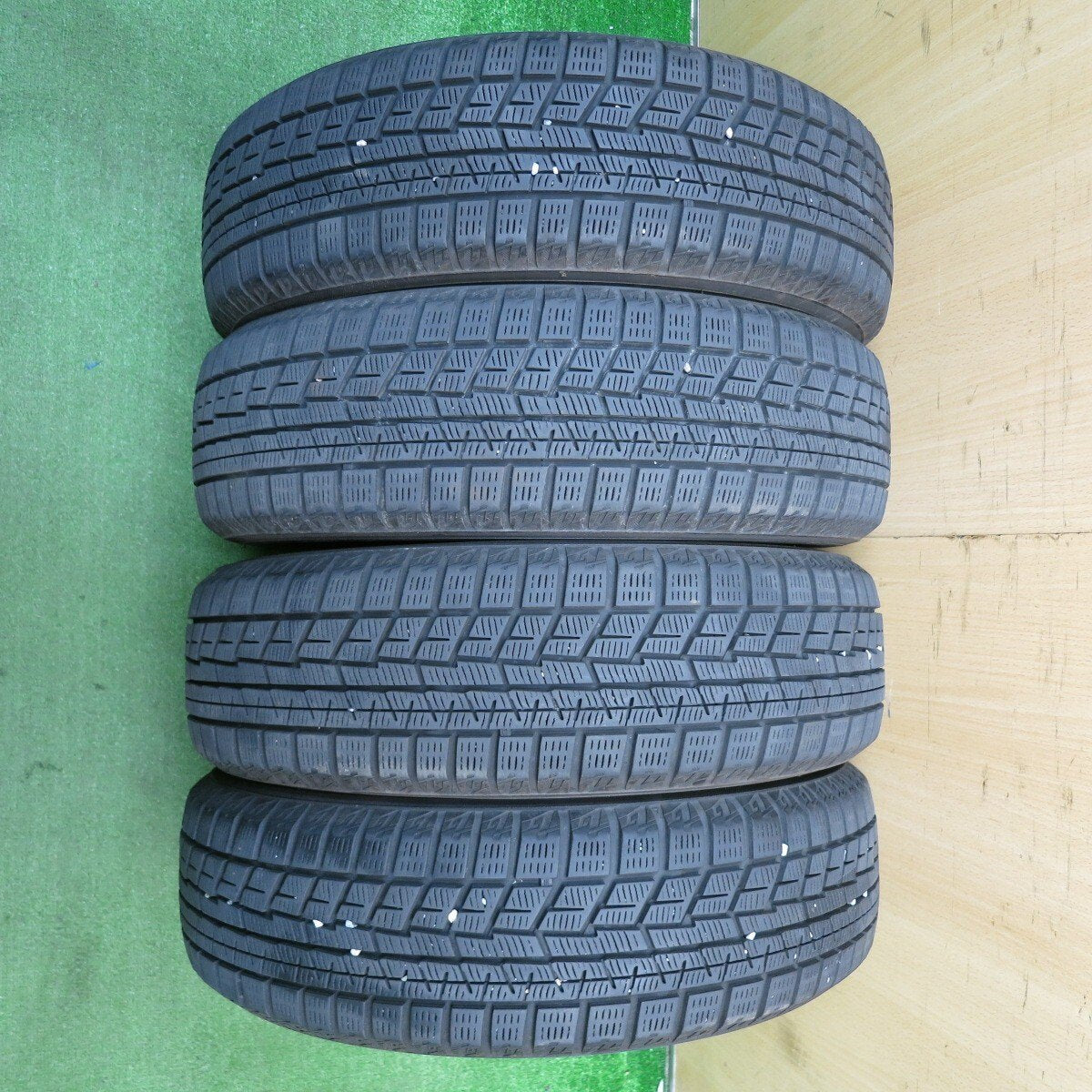 バリ溝!8.5分★スタッドレス 155/65R14 ヨコハマ アイスガード iG60 BRANDLE-LINE ブランドルライン 14インチ PCD100/4H★5031602NJス