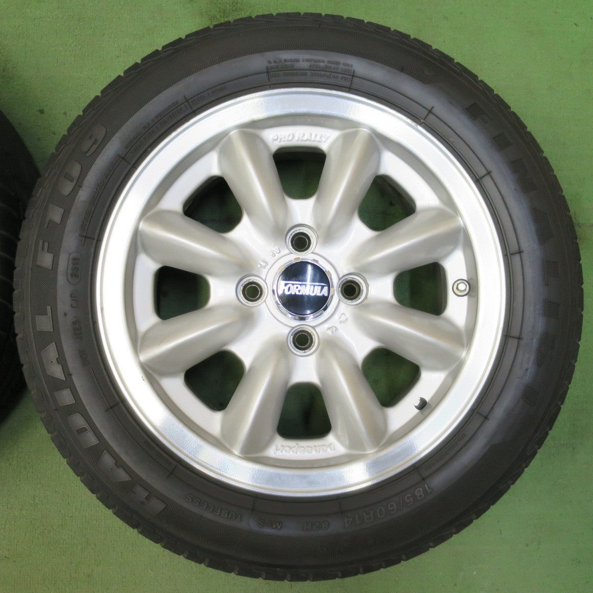 バリ溝!ほぼ10分★Panasport FORMULA PRO RALLY 185/60R14 トーヨー SD-7 ファイナリスト F109 パナスポーツ フォーミュラ プロラリー PCD100/4H★5082901イノ