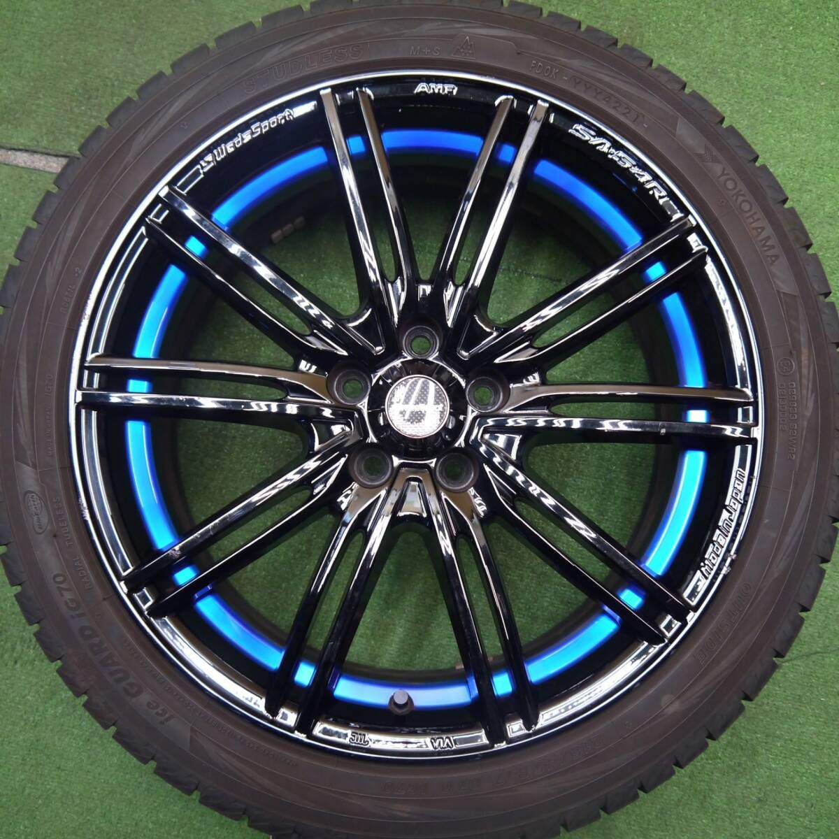 4本価格 21年★86 BRZ 等 WedsSport SA-54R 215/45R17 スタッドレス ヨコハマ アイスガード iG70 PCD100/5H★5033106Hス