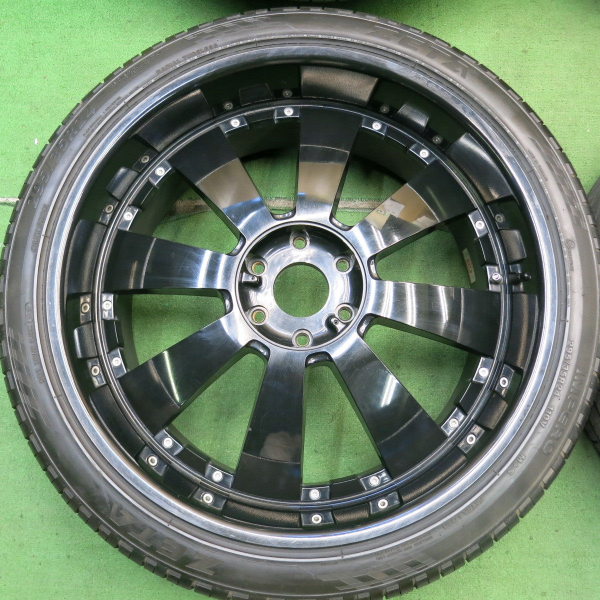 バリ溝!9分★DeMODA CONCEPT LENSO CONCERTO 295/35R24 ゼータ IMPERO ディモーダコンセプト 24インチ PCD139.7/6H★5072005HAノ