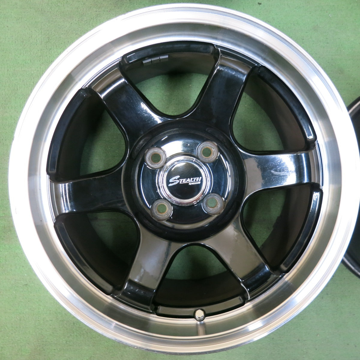 4本価格★STEALTH RACING ステルスレーシング 15インチ ホイール 15×8JJ PCD100/4H★5072304SYホ