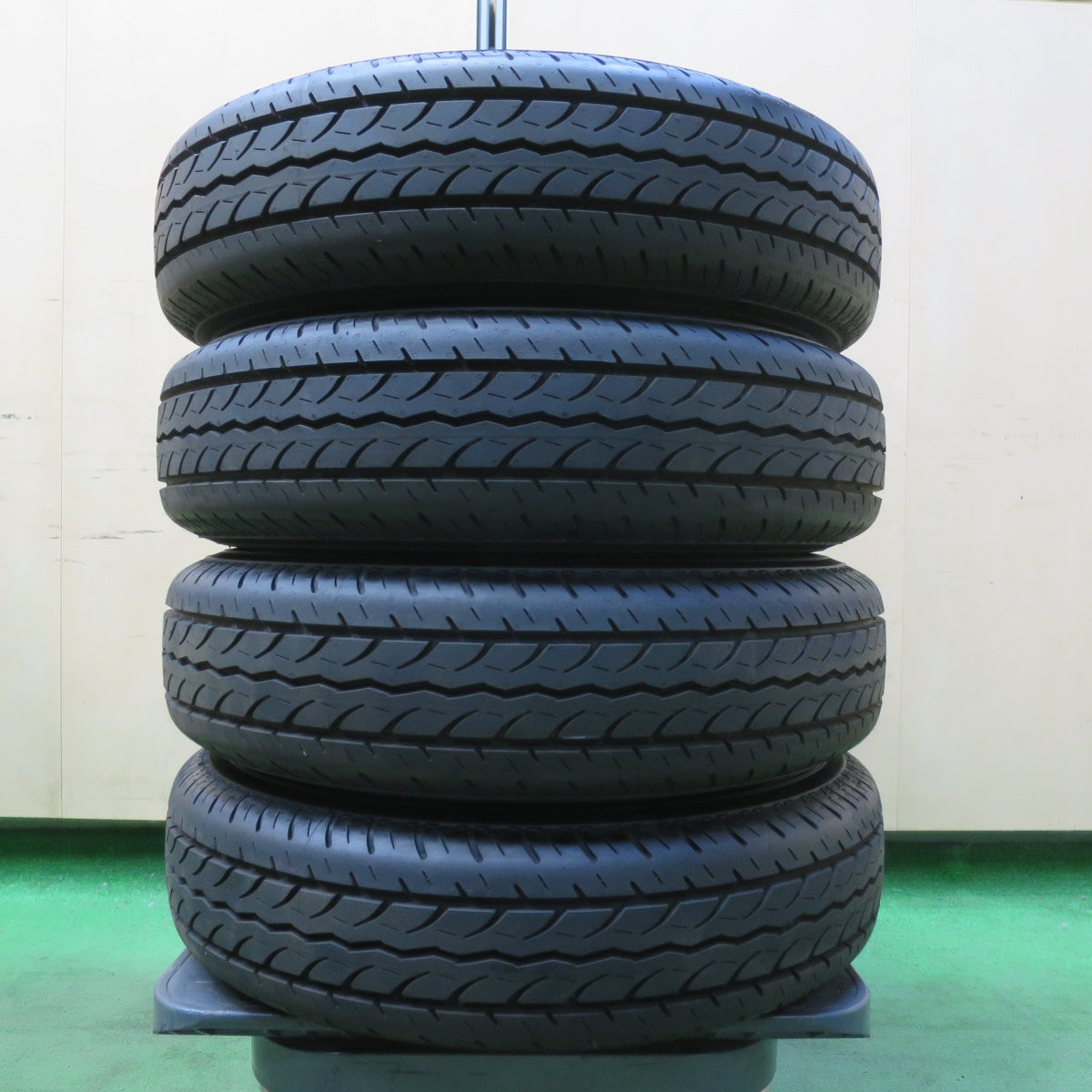 新車外し!24年★ダイハツ ハイゼット 純正 スチール 145/80R12 80/78N ヨコハマ JOB RY52 RY52B 12インチ PCD100/4H★5071105イノ