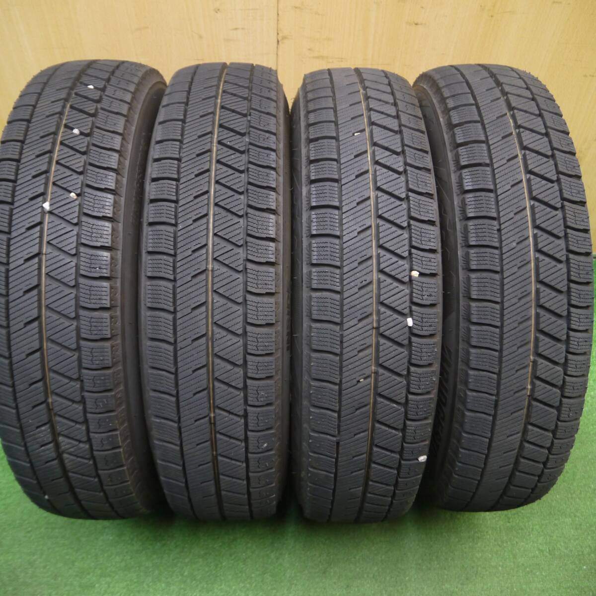 バリ溝!22年!キレイ!9分★スタッドレス 145/80R13 ブリヂストン ブリザック VRX3 BALMINUM バルミナ 13インチ PCD100/4H★5010611Hス