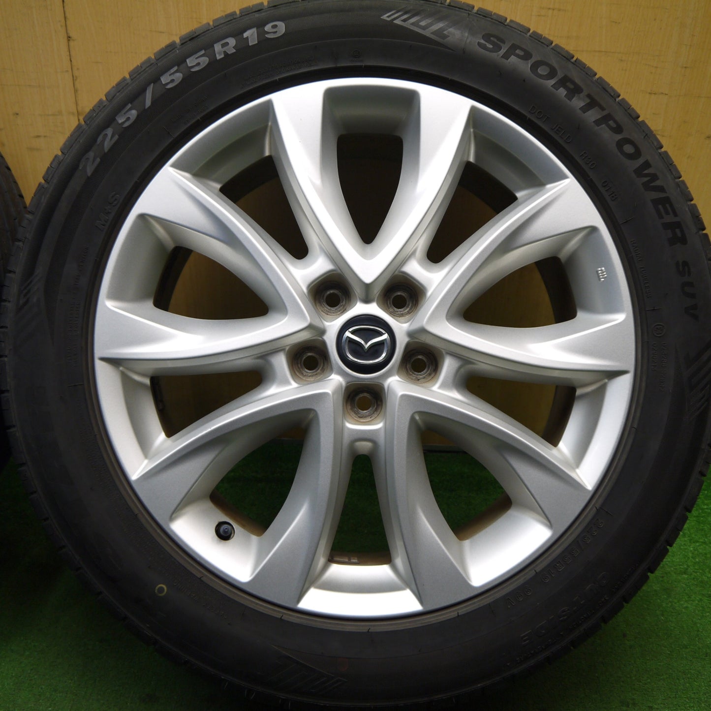 キレイ★マツダ CX-5 純正 225/55R19 トライスター SPORTPOWER SUV 19インチ CX5 PCD114.3/5H★5052007Hノ