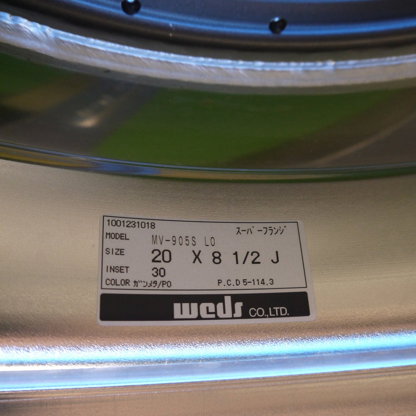 キレイ!1本★MAVERICK MV-905S weds 20インチ ホイール マーベリック ウェッズ 20×8.5J PCD114.3/5H★6051803Hホ