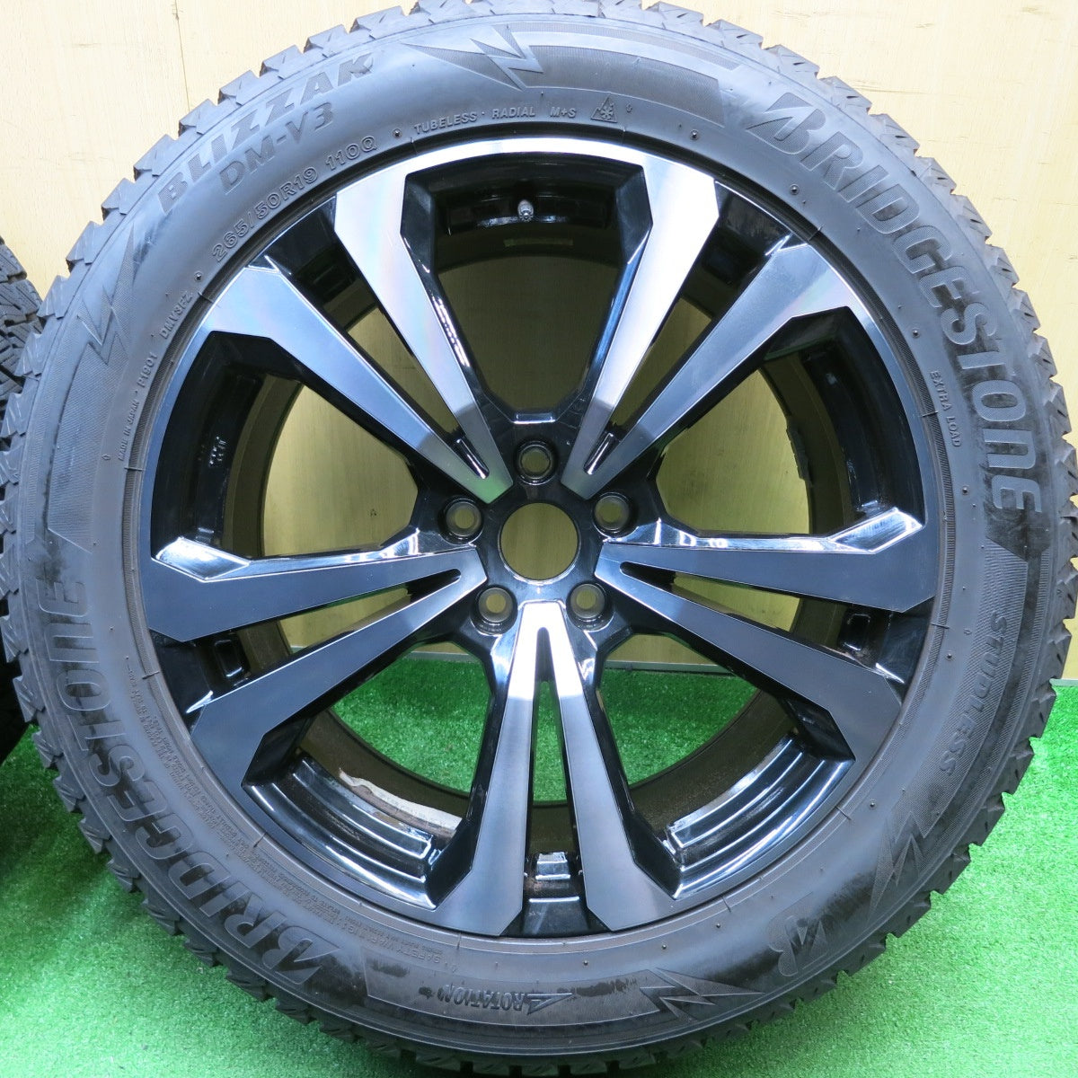バリ溝!23年!9分★ベンツ 等 ADVANCE LINE SV-1 265/50R19 スタッドレス ブリヂストン ブリザック DM-V3 アドバンスライン 19インチ PCD112/5H★5122504HAス