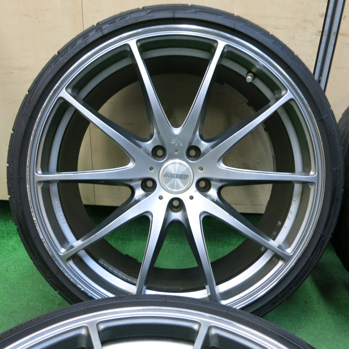 バリ溝 22年 9分★RAYS VOLK RACING G25 Limited Edition 225/35R20 245/35R20 ニットー NT555 G2 レイズ 114.3/5H★4082006SYノ