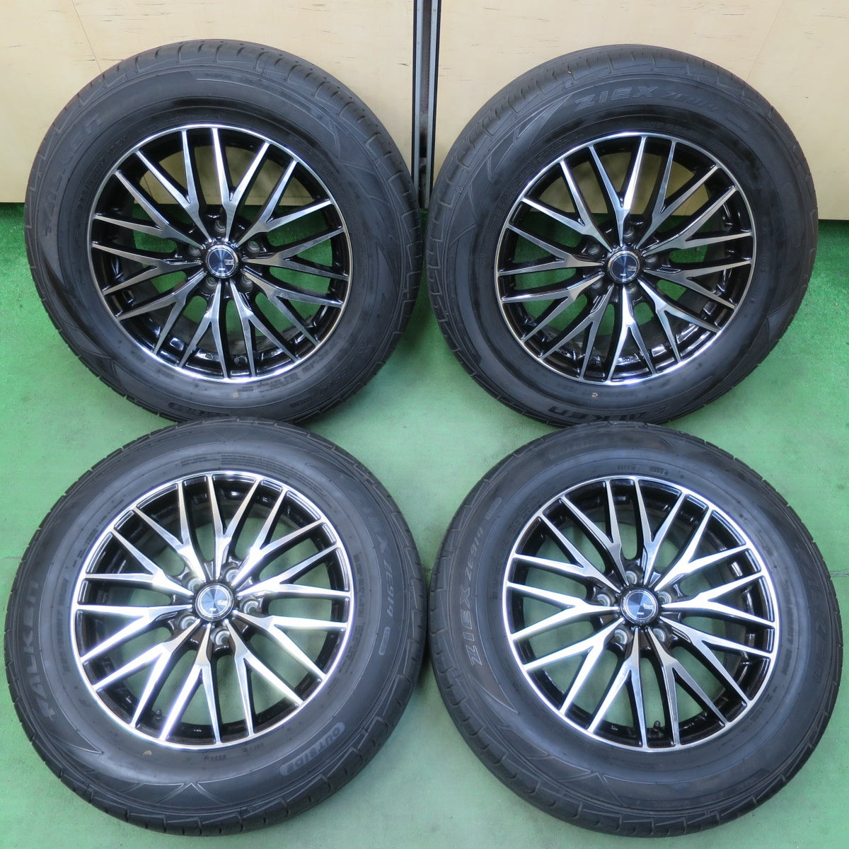 バリ溝!24年!9.5分★225/65R17 ファルケン ZIEX ZE914 VENES TREAD ヴェネス トレッド 17インチ PCD114.3/5H★5042605イノ
