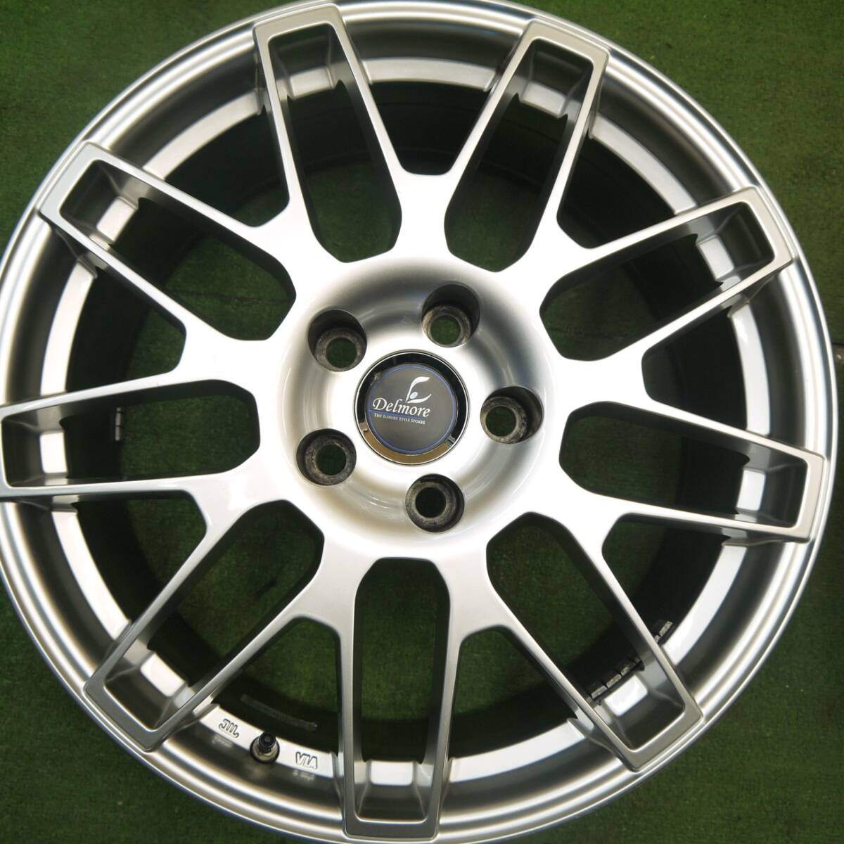 気圧センサー付 綺麗★レクサス 等 Delmore LC.S weds 18インチ デルモア ウェッズ ホイール 18×8J PCD114.3/5H★5040807Hホ