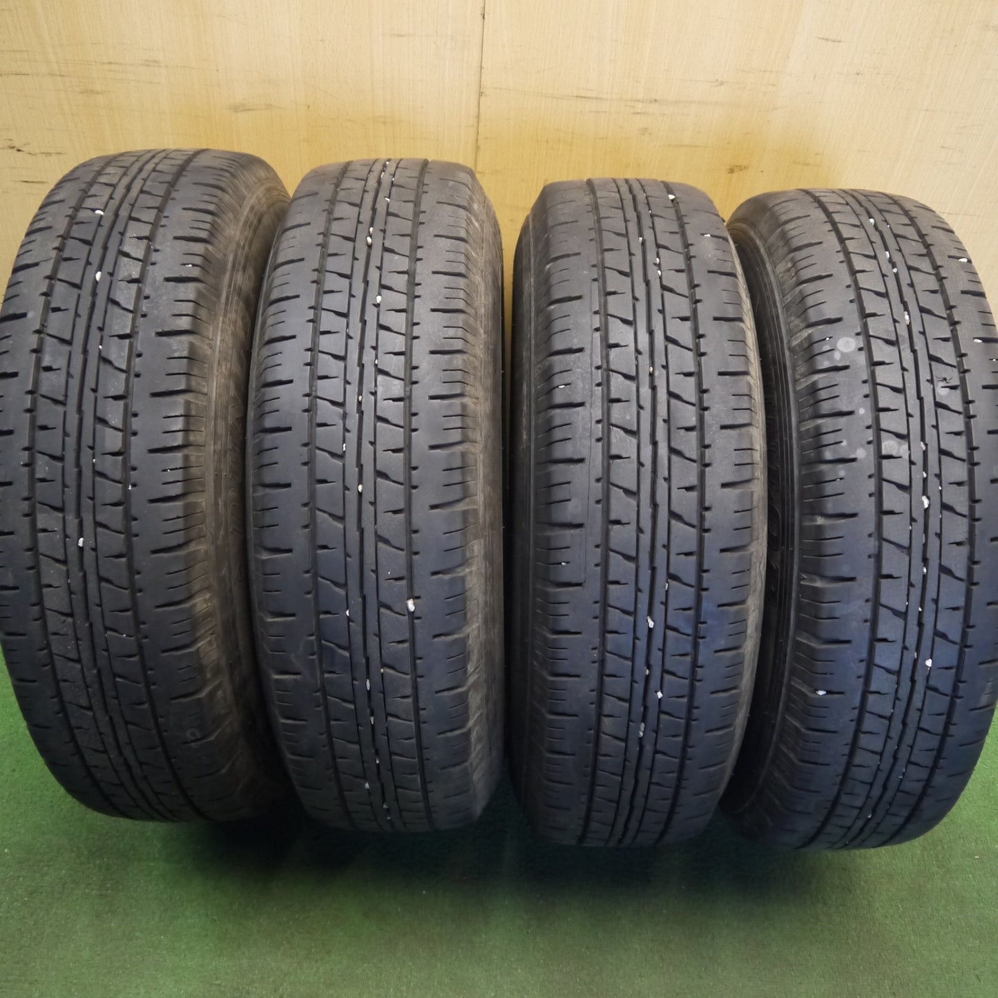バリ溝!23年!9.5分★185/75R15 106/104L ダンロップ エナセーブ VAN01 スチール ホイール 15インチ PCD139.7/6H★6042106Hノ