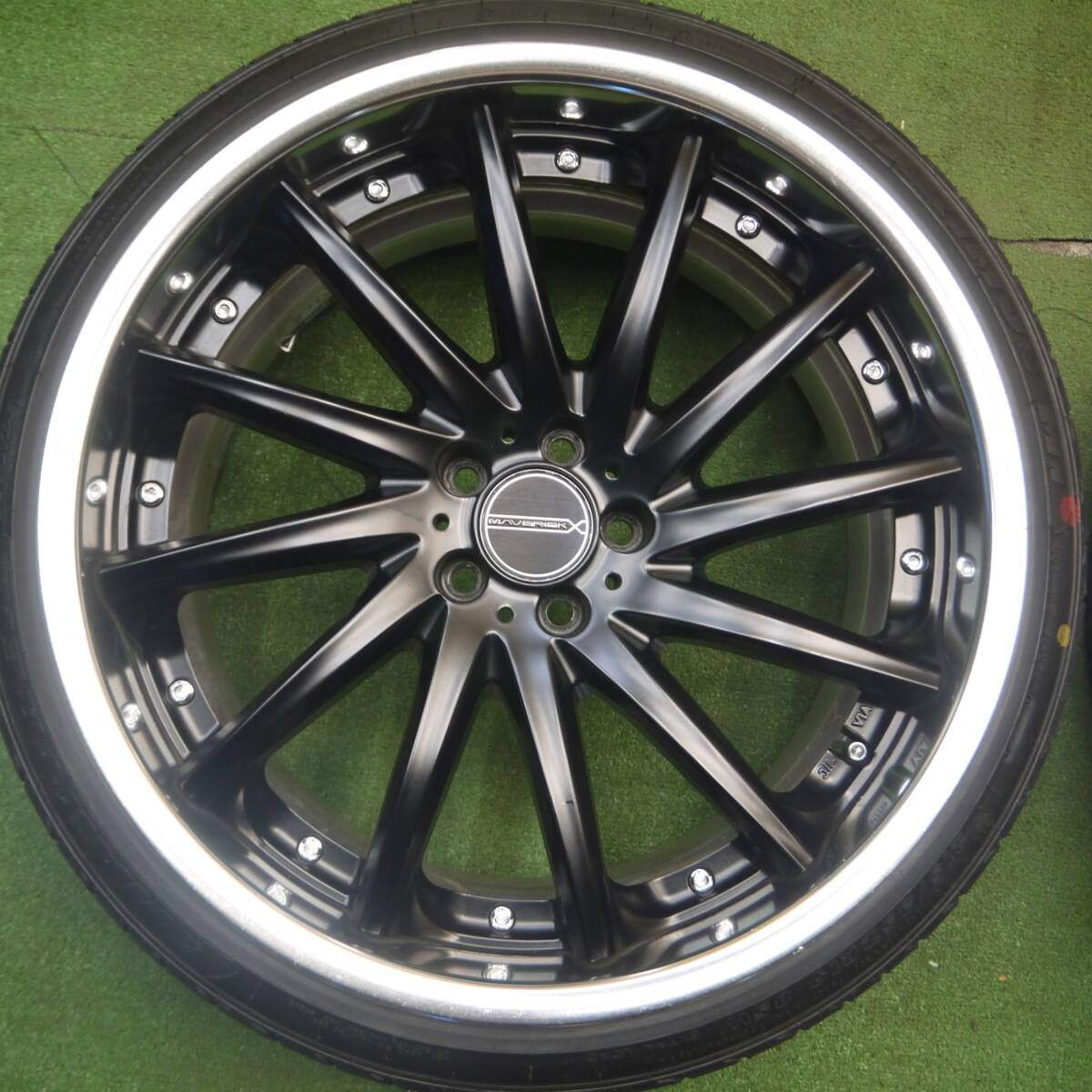 超バリ溝 24年 ほぼ10分★86 BRZ等 MAVERICK MV-1212F 215/35R19 マックストレック M1 マーベリック PCD100/5H★2021207Hノ