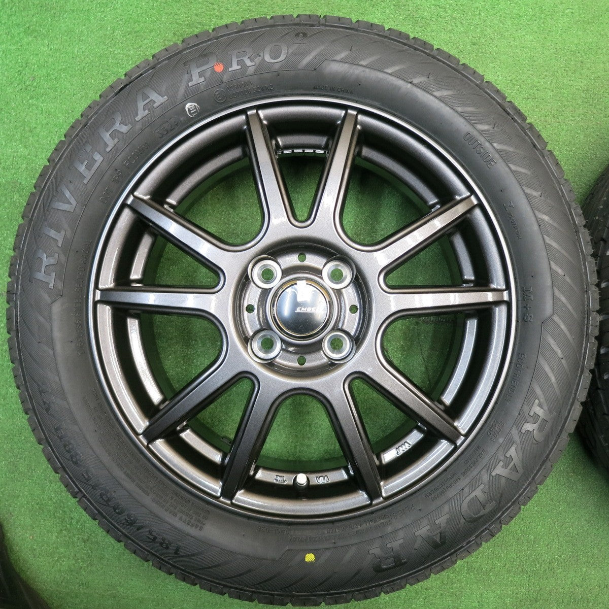 未使用!24年★185/60R15 レーダー RIVERA PRO2 EMBELY S10 エンベリー 15インチ PCD100/4H★5042604NJノ