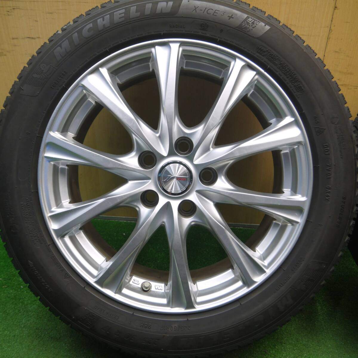 キレイ★スタッドレス 225/50R17 ミシュラン X-ICE3+ JOKER ジョーカー 17インチ PCD114.3/5H★5022609Hス