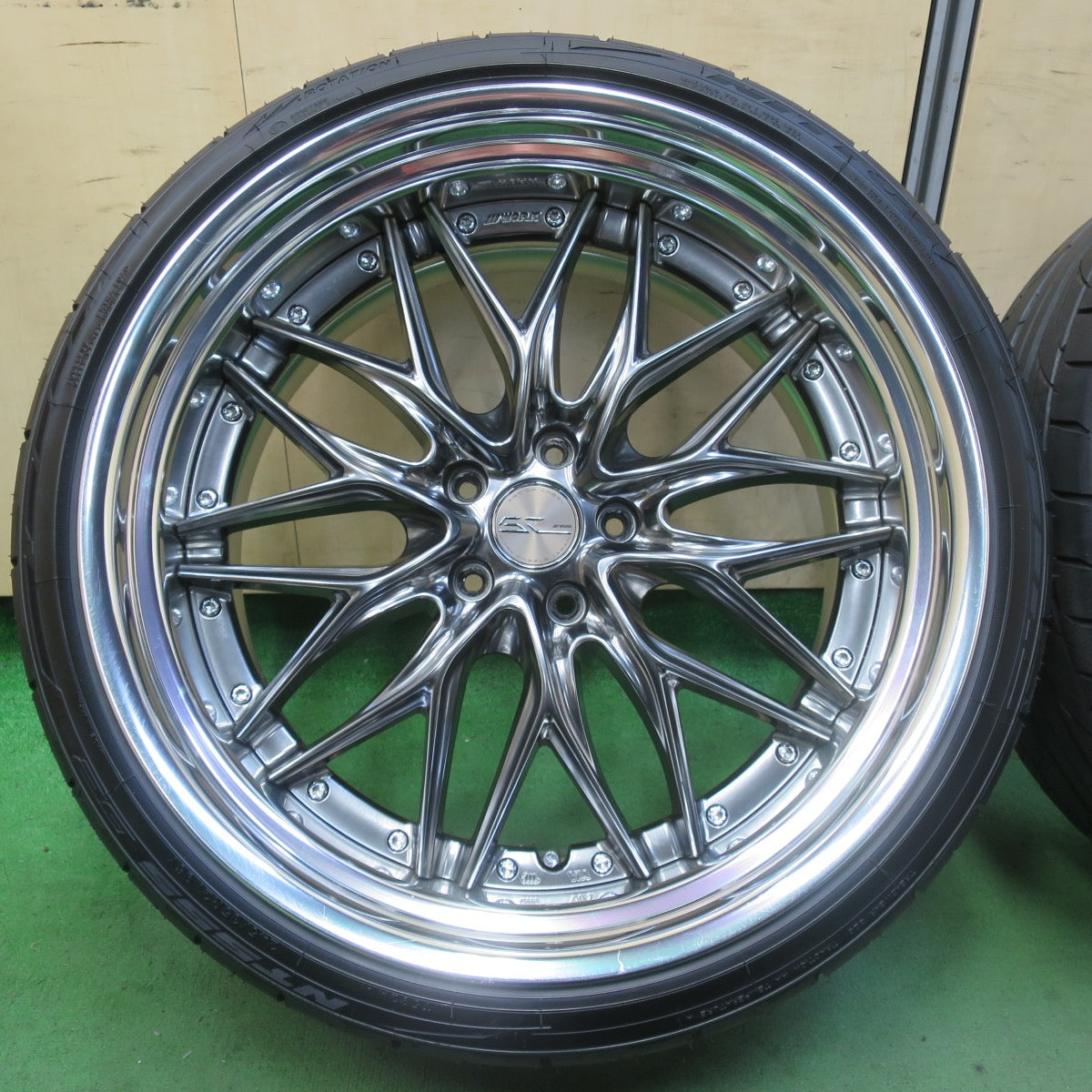 バリ溝!24年!キレイ!ほぼ10分★WORK SCHWERT QUELL SWM-SR 245/35R21 ニットー NT555 G2 21インチ ワーク シュバート クヴェル PCD114.3/5H★5071608イノ
