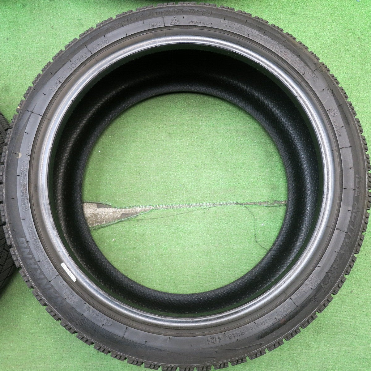 バリ溝!24年!9.5分★スタッドレス 245/40R18 ナンカン アイスアクティバ AW-1 タイヤ 18インチ レクサス GS GR カローラ スカイライン GTR 等★5060702HAスタ