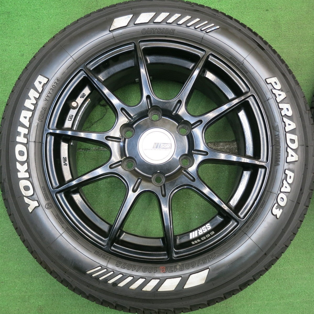 バリ溝!24年!9.5分★SSR GTX01 タナベ 215/60R17C 109/107S ヨコハマ PARADA PA03 17インチ PCD139.7/6H★5052301HAノ